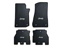 Lloyd All-Season Rubber Front and Rear Floor Mats; Black (18-26 Jeep Wrangler JL 4-Door)