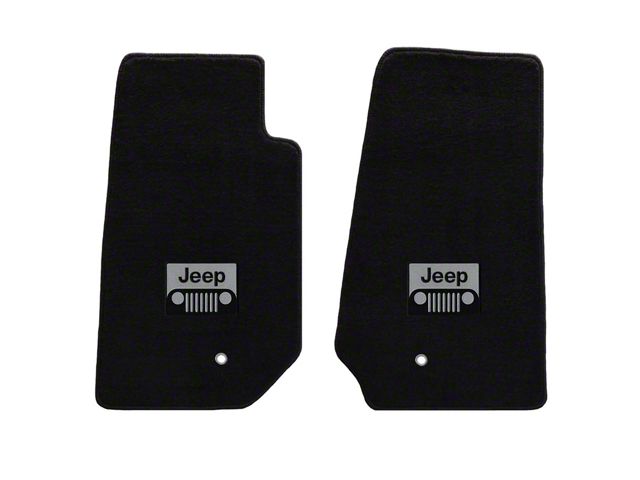 Jeep Rugs Lloyd Jeep Wrangler All Weather Carpet Front Floor Mats w/ Jeep Grille ...