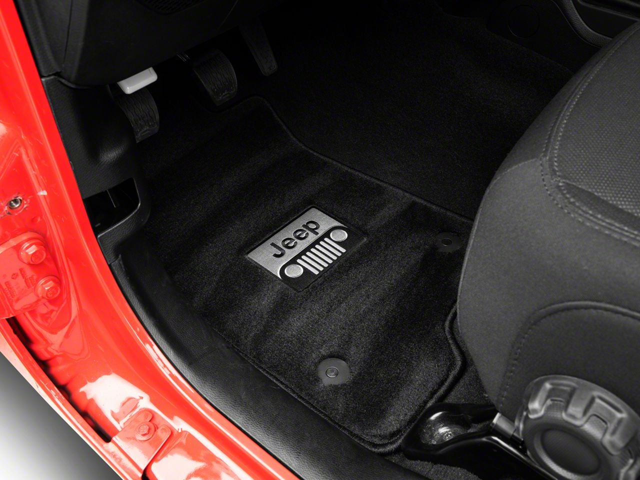Wrangler Rugs Lloyd Jeep Wrangler All-Weather Carpet Front and Rear Floor Mats with ...