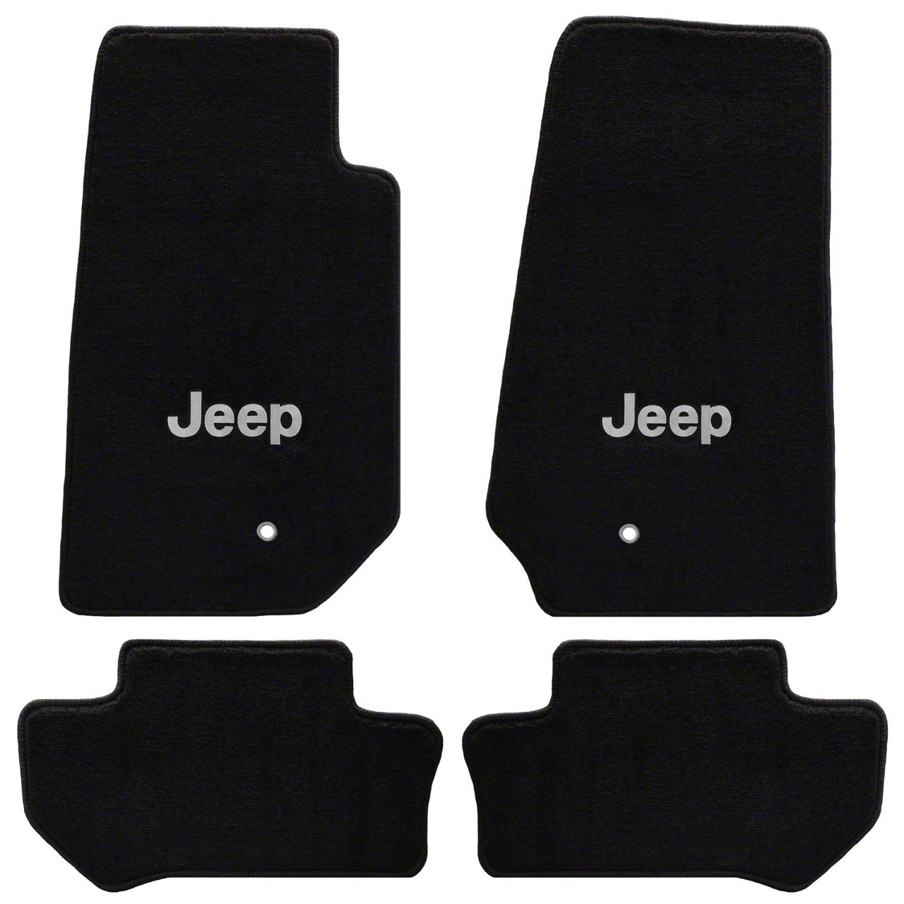 Wrangler Rugs Lloyd Jeep Wrangler All-Weather Carpet Front and Rear Floor Mats with ...
