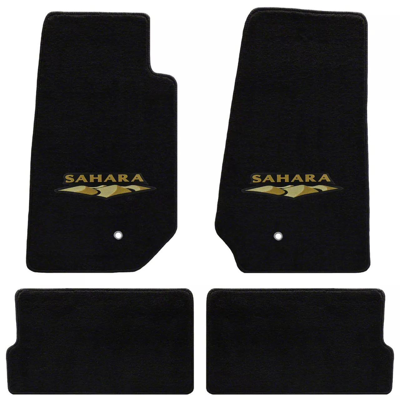 Wrangler Rugs Lloyd Jeep Wrangler All-Weather Carpet Front and Rear Floor Mats with ...