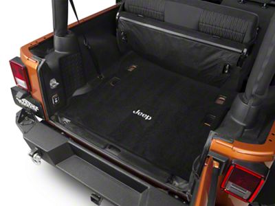 Lloyd Ultimat Cargo Mat with Jeep Logo; Black (11-18 Jeep Wrangler JK 2-Door)