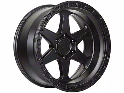 Lock Off-Road Olympus Matte Black with Matte Black Ring 6-Lug Wheel; 20x10; -24mm Offset (04-15 Titan)