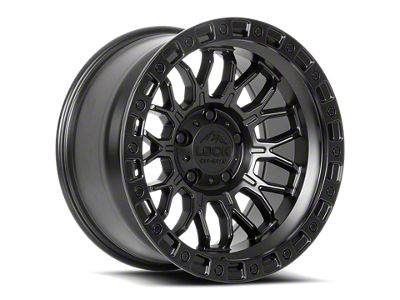 Lock Off-Road Combat Matte Black with Matte Black Ring 6-Lug Wheel; 20x10; 18mm Offset (05-15 Tacoma)