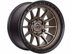 Lock Off-Road Baja Matte Desert Bronze with Matte Black Ring 6-Lug Wheel; 17x9; 0mm Offset (10-24 4Runner)