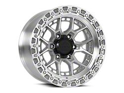 Lock Off-Road Commando Machine with Clear Coat 6-Lug Wheel; 17x9; 12mm Offset (16-23 Tacoma)