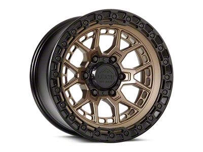 Lock Off-Road Commando Matte Bronze with Matte Black Ring 6-Lug Wheel; 17x9; 0mm Offset (16-23 Tacoma)