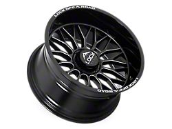 Lock Off-Road Rampage Gloss Black Milled 6-Lug Wheel; 22x10; -18mm Offset (21-26 Bronco, Excluding Raptor)