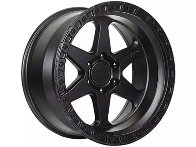 Lock Off-Road Olympus Matte Black with Matte Black Ring 6-Lug Wheel; 20x10; -24mm Offset (24-26 Tacoma)