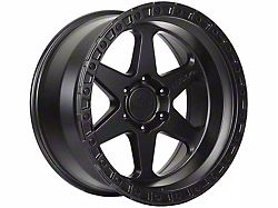 Lock Off-Road Olympus Matte Black with Matte Black Ring 6-Lug Wheel; 17x9; -35mm Offset (25-26 4Runner)