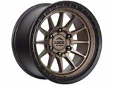 Lock Off-Road Baja Matte Desert Bronze with Matte Black Ring 6-Lug Wheel; 17x9; -12mm Offset (22-26 Bronco Raptor)