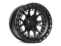 Lock Off-Road Commando Matte Black with Matte Black Ring 6-Lug Wheel; 17x9; 12mm Offset (21-26 Bronco, Excluding Raptor)