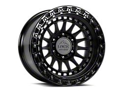 Lock Off-Road Mojave Matte Black with Gloss Black Ring 6-Lug Wheel; 17x8.5; 25mm Offset (22-25 Bronco Raptor)