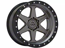 Lock Off-Road Olympus Matte Grey with Matte Black Ring 6-Lug Wheel; 17x9; -12mm Offset (21-26 Bronco, Excluding Raptor)