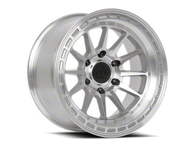 Lock Off-Road Baja Machine with Clear Coat Wheel; 17x8; 40mm Offset (84-01 Jeep Cherokee XJ)