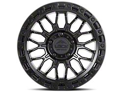 Lock Off-Road Combat Matte Black with Matte Black Ring Wheel; 17x9; -12mm Offset (20-25 Jeep Gladiator JT)