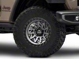 Lock Off-Road Lunatic Matte Grey with Matte Black Ring Wheel; 17x9; -12mm Offset (20-25 Jeep Gladiator JT)