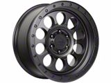 Lock Off-Road 50Cal Matte Black with Matte Black Ring Wheel; 17x9; 0mm Offset (99-04 Jeep Grand Cherokee WJ)