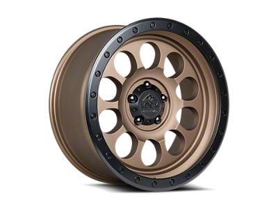 Lock Off-Road 50Cal Matte Desert Bronze with Matte Black Ring Wheel; 17x9; 0mm Offset (99-04 Jeep Grand Cherokee WJ)