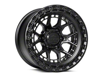 Lock Off-Road Commando Matte Black with Matte Black Ring Wheel; 17x9; 12mm Offset (99-04 Jeep Grand Cherokee WJ)