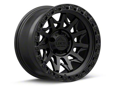 Lock Off-Road Lunatic Matte Black with Matte Black Ring Wheel; 20x9; 0mm Offset (22-25 Jeep Grand Cherokee WL)