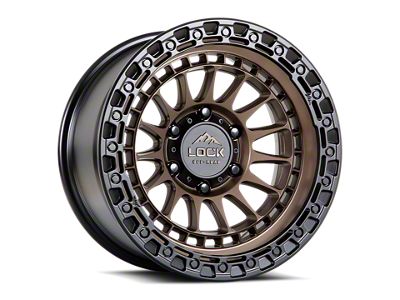 Lock Off-Road Mojave Matte Bronze with Matte Black Ring Wheel; 17x9; 12mm Offset (99-04 Jeep Grand Cherokee WJ)