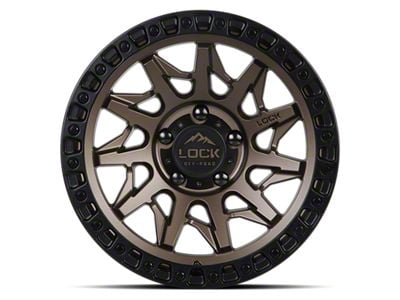Lock Off-Road Lunatic Matte Bronze with Matte Black Ring Wheel; 18x9; -12mm Offset (99-04 Jeep Grand Cherokee WJ)