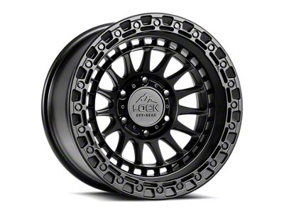 Lock Off-Road Mojave Matte Black with Matte Black Ring Wheel; 20x9; 0mm Offset (05-10 Jeep Grand Cherokee WK)