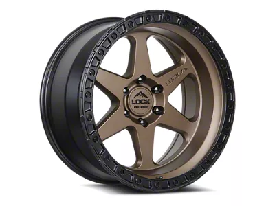 Lock Off-Road Olympus Matte Desert Bronze with Matte Black Ring Wheel; 18x9; 12mm Offset (11-21 Jeep Grand Cherokee WK2)