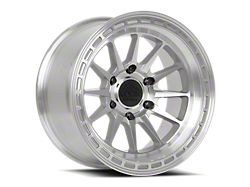 Lock Off-Road Baja Machine with Clear Coat Wheel; 17x8; 40mm Offset (87-95 Jeep Wrangler YJ)
