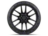 Lock Off-Road Krawler Matte Black with Matte Black Ring Wheel; 18x9; -12mm Offset (07-18 Jeep Wrangler JK)