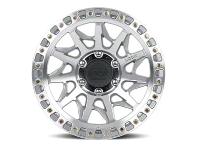 Lock Off-Road Lunatic Machine with Clear Coat Wheel; 17x9; -12mm Offset (07-18 Jeep Wrangler JK)
