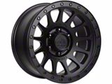 Lock Off-Road Yosemite Matte Black with Matte Black Ring Wheel; 17x9; 0mm Offset (07-18 Jeep Wrangler JK)