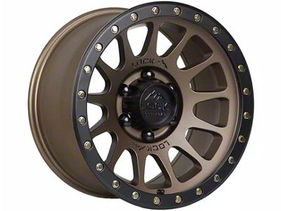 Lock Off-Road Yosemite Matte Desert Bronze with Matte Black Ring Wheel; 17x9; 0mm Offset (07-18 Jeep Wrangler JK)