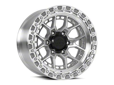 Lock Off-Road Commando Machine with Clear Coat 6-Lug Wheel; 17x9; 12mm Offset (24-26 Tacoma)