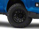 Lock Off-Road Lunatic Matte Black with Matte Black Ring 6-Lug Wheel; 17x9; -12mm Offset (16-23 Tacoma)