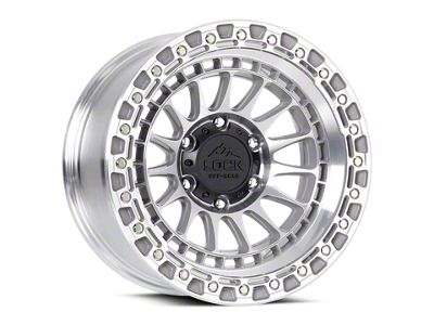 Lock Off-Road Mojave Machine with Clear Coat 6-Lug Wheel; 17x9; 12mm Offset (24-26 Tacoma)