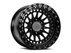 Lock Off-Road Mojave Matte Black with Gloss Black Ring 6-Lug Wheel; 17x8.5; 25mm Offset (24-26 Tacoma)