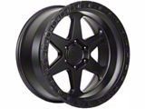 Lock Off-Road Olympus Matte Black with Matte Black Ring 6-Lug Wheel; 17x9; -35mm Offset (16-23 Tacoma)
