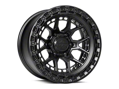 Lock Off-Road Commando Matte Black with Matte Black Ring 6-Lug Wheel; 20x9; 0mm Offset (17-24 Titan)