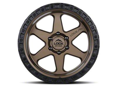 Lock Off-Road Olympus Matte Desert Bronze with Matte Black Ring 6-Lug Wheel; 18x9; 1mm Offset (17-24 Titan)