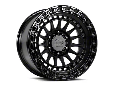 Lock Off-Road Mojave Matte Black with Gloss Black Ring 6-Lug Wheel; 20x9; 0mm Offset (16-24 Titan XD)