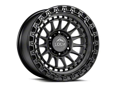 Lock Off-Road Mojave Matte Grey with Matte Black Ring 6-Lug Wheel; 20x9; 0mm Offset (16-24 Titan XD)