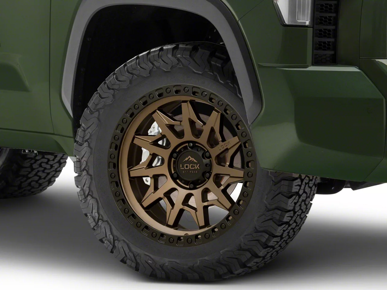Black Rhino Tundra Raid Matte Bronze 6-Lug Wheel; 20x9.5