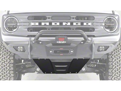 LoD Offroad Black Ops Front Bumper Skid Plate; Black Texture (21-25 Bronco)
