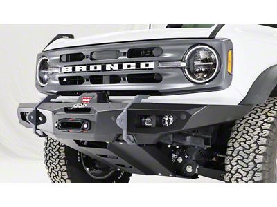 LoD Offroad Black Ops Full Width Winch Front Bumper; Black Texture (21-25 Bronco, Excluding Raptor)