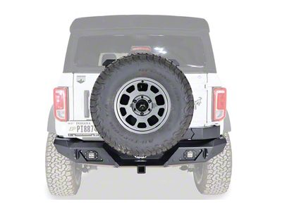 LoD Offroad Destroyer Rear Bumper with Tire Carrier; Black Texture (21-25 Bronco, Excluding Raptor)