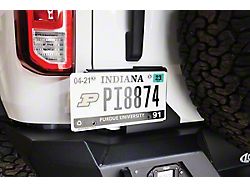 LoD Offroad Rear License Plate Door Mount; Black Texture (21-25 Bronco)