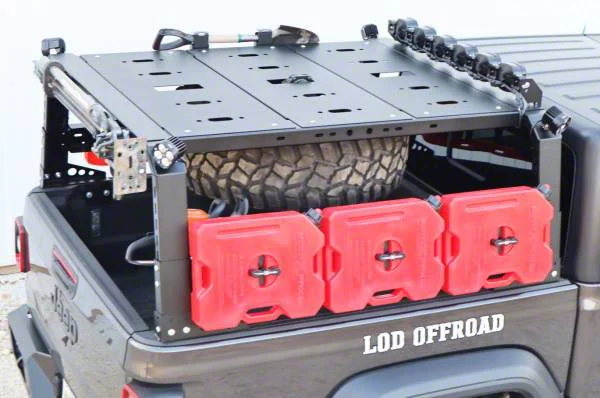 LoD Offroad Jeep Gladiator Black Ops Bed Rack Floor Kit