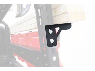 LoD Offroad Black Ops Bed Rack Load Bar Tie Downs; Black Texture (20-25 Jeep Gladiator JT)